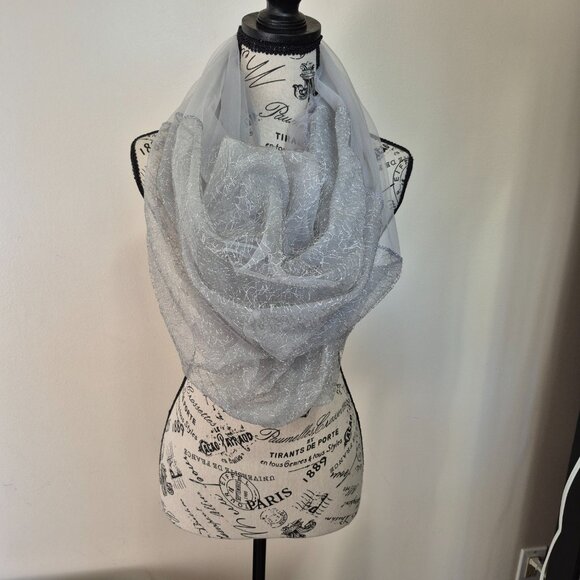 3/$25 silver infiniti scarf - Picture 5 of 9